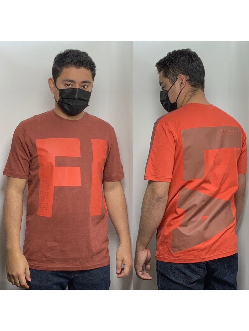 Men's Fila Rust Short Sleeve Tee Shirt